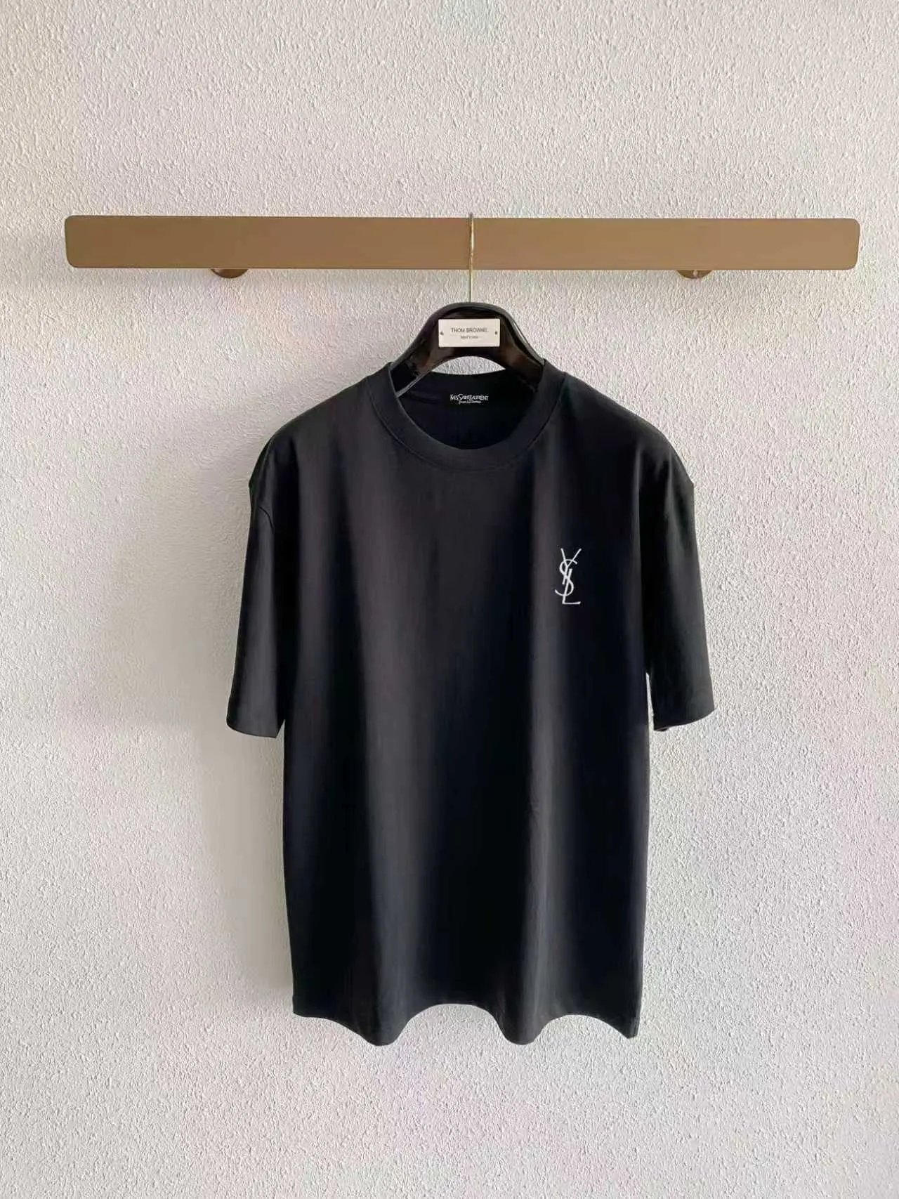 Ysl/ * logo + New Arrival ， ， ， ， T Same Style。 :Black White Blue Gray Size:S（90-130 ） M（125-140 ） L（135-160 ） XL（160-180 ） XXL（180-210 ）